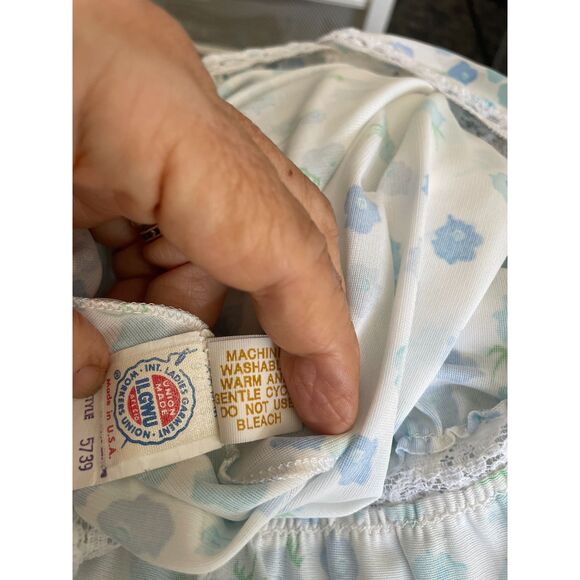 Vintage Women's Miss Elaine Nightgown Has Union Label 1960s Size Medium‎ EUC - Picture 6 of 6